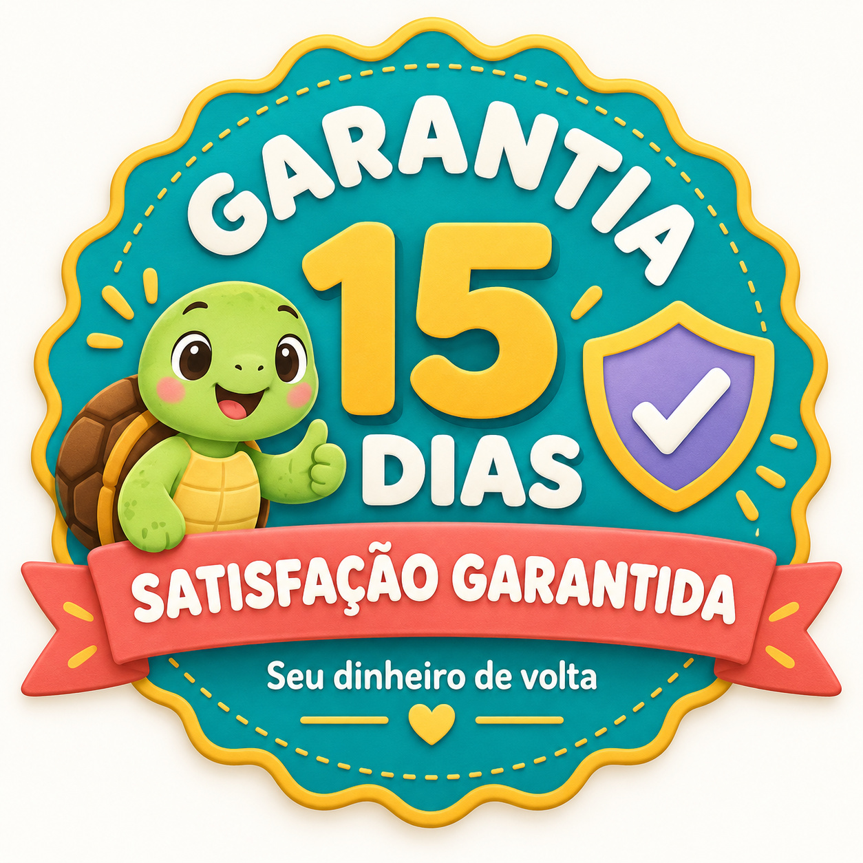 Selo de garantia de 15 dias